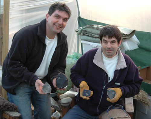 Two to one architectural flintknapping workshop